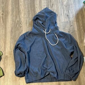 Blue Hooded Pullover